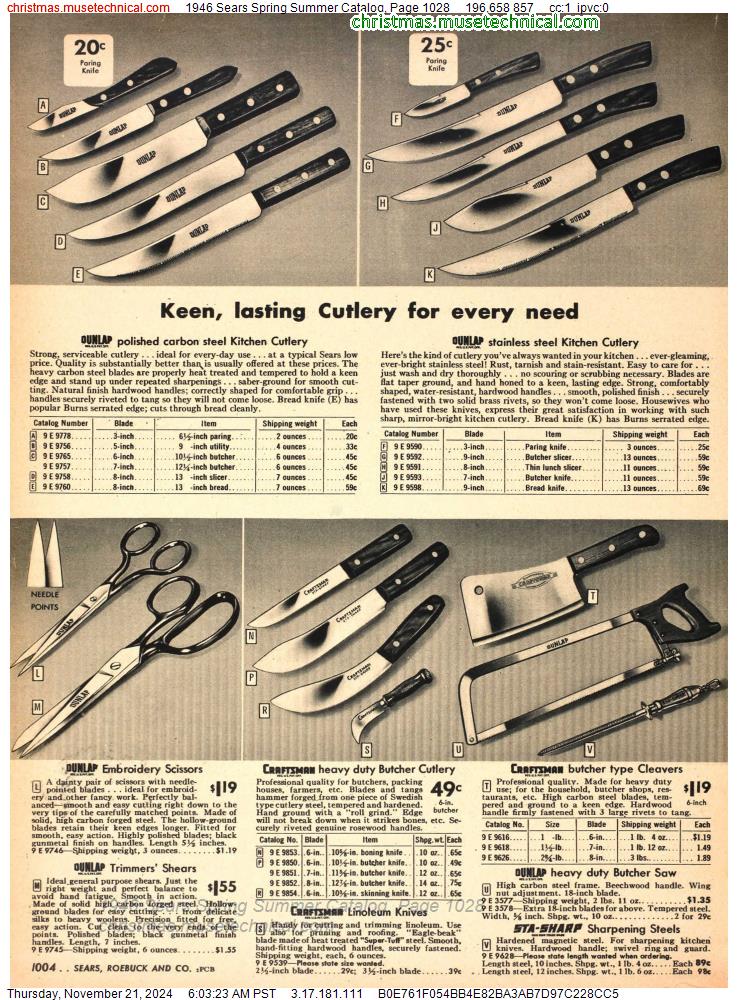 1946 Sears Spring Summer Catalog, Page 1028