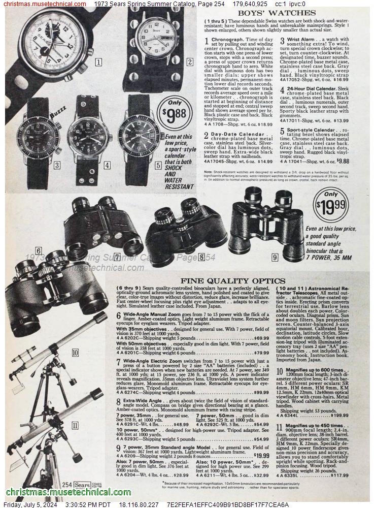 1973 Sears Spring Summer Catalog, Page 254