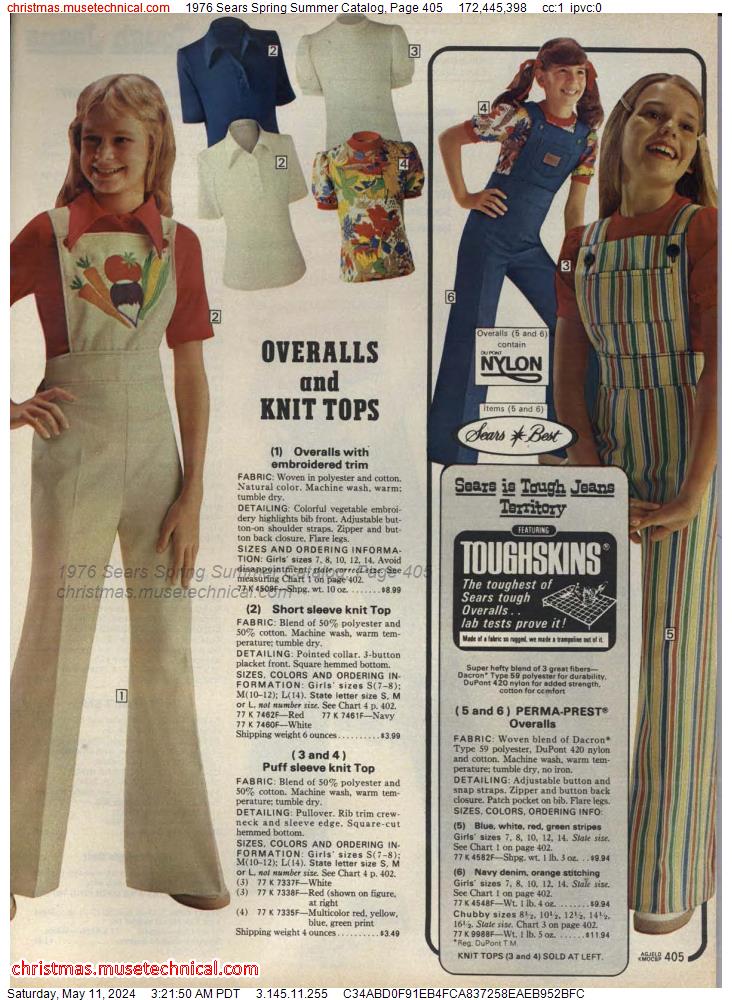 1976 Sears Spring Summer Catalog, Page 405