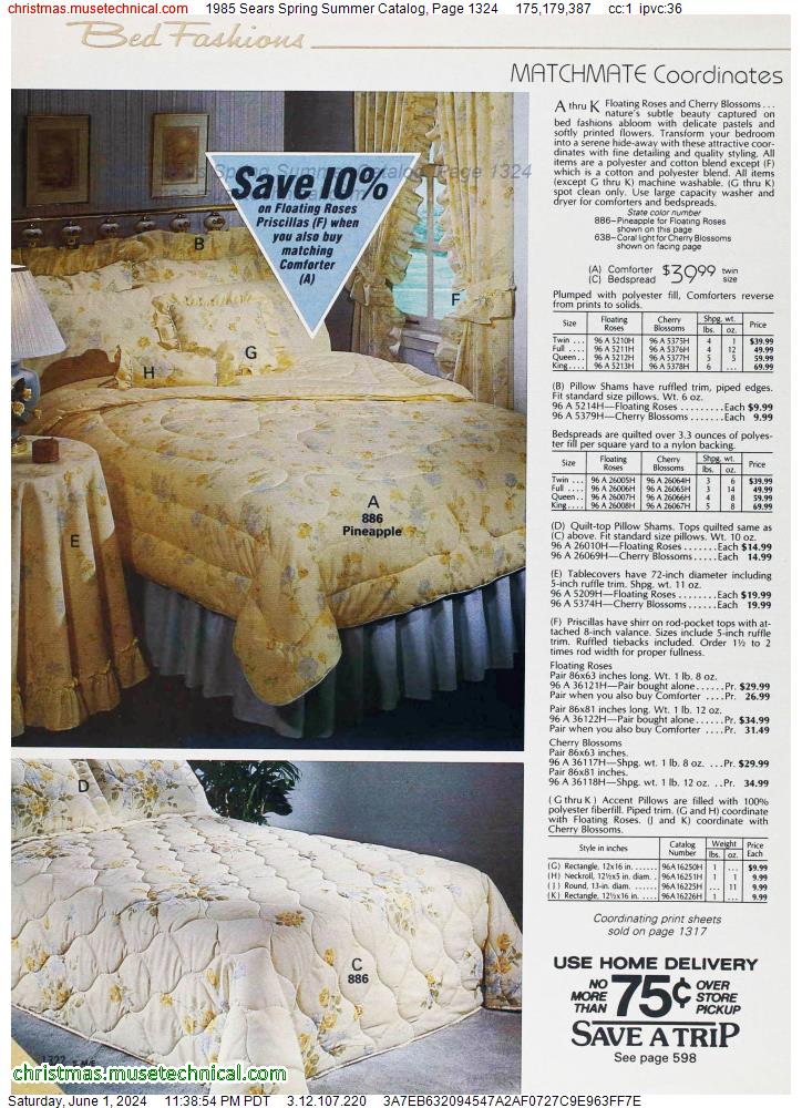 1985 Sears Spring Summer Catalog, Page 1324