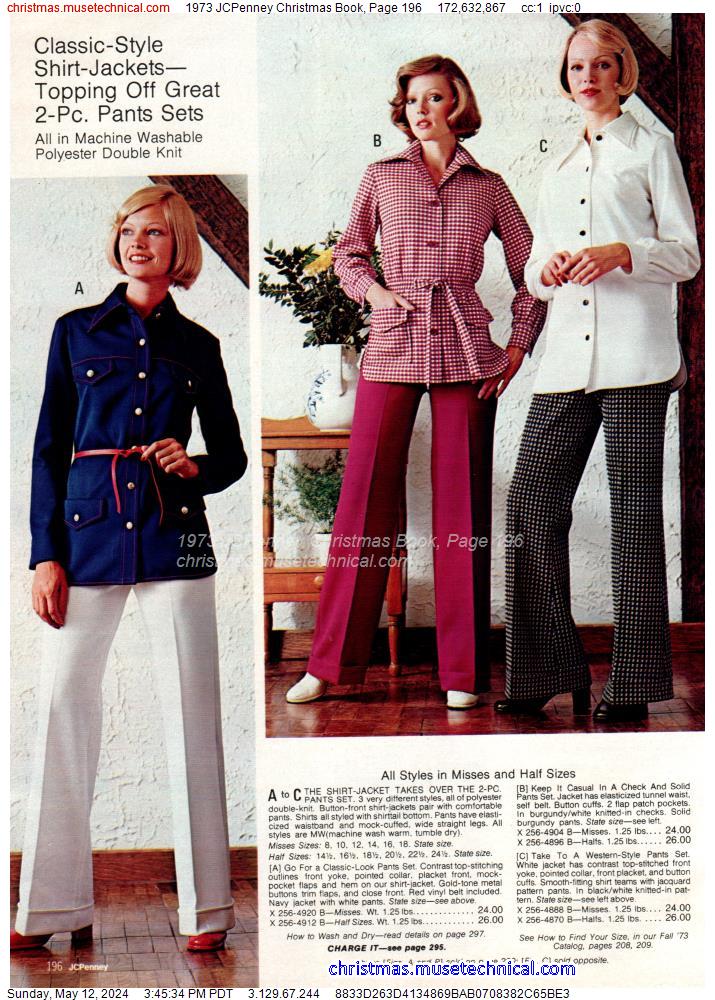 1973 JCPenney Christmas Book, Page 196
