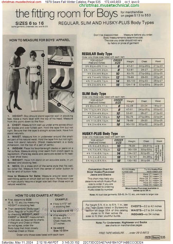 1979 Sears Fall Winter Catalog, Page 535
