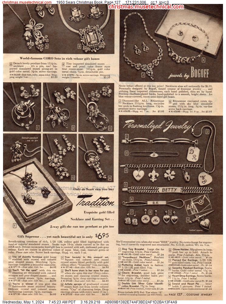 1950 Sears Christmas Book, Page 127