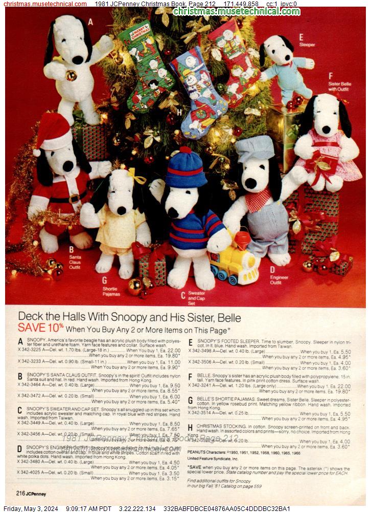 1981 JCPenney Christmas Book, Page 212