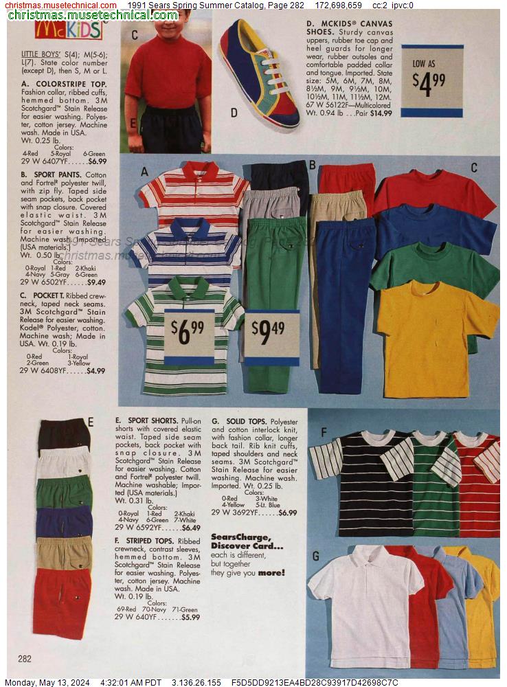 1991 Sears Spring Summer Catalog, Page 282