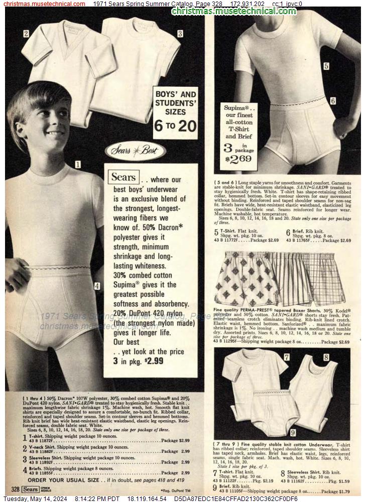 1971 Sears Spring Summer Catalog, Page 328