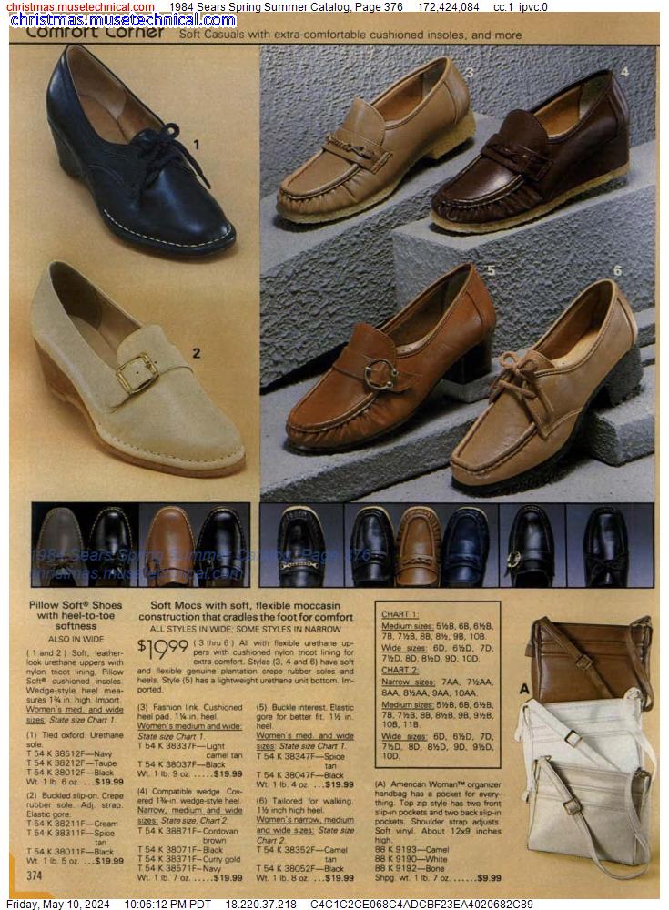1984 Sears Spring Summer Catalog, Page 376