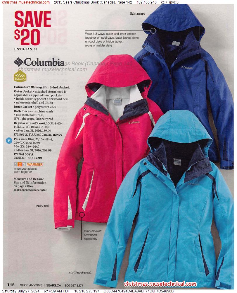 2015 Sears Christmas Book (Canada), Page 142