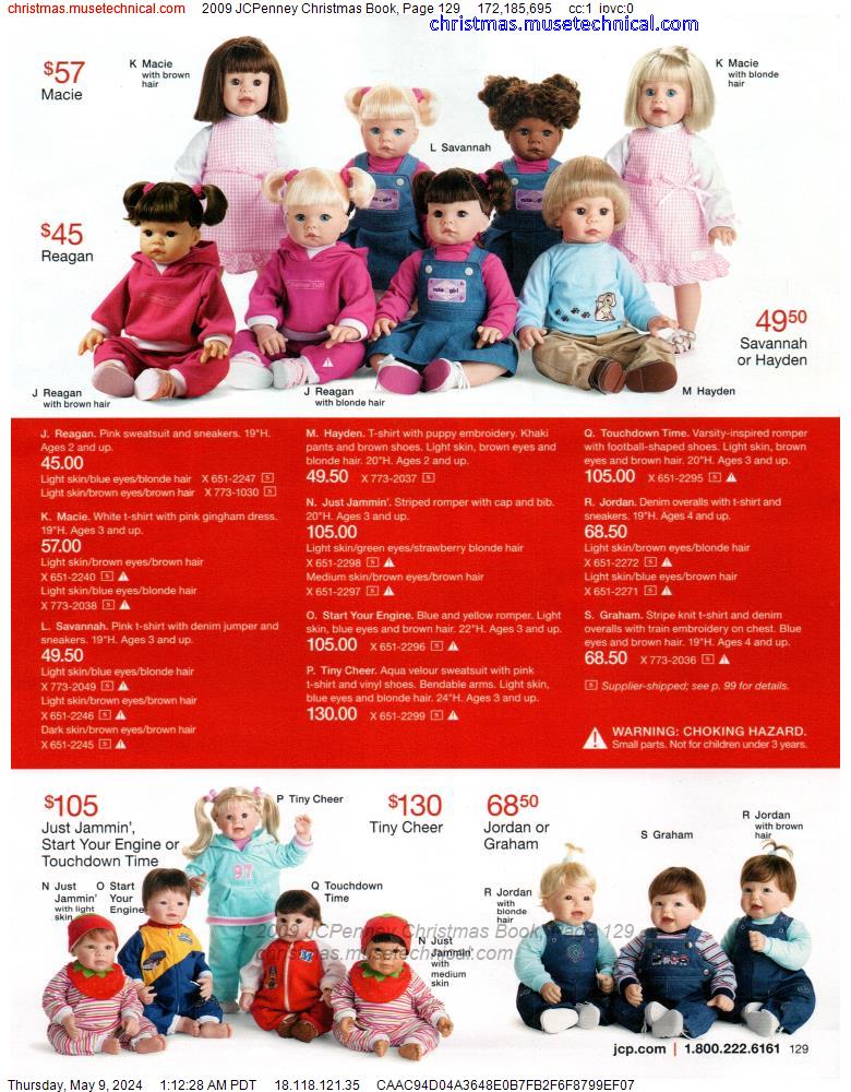 2009 JCPenney Christmas Book, Page 129