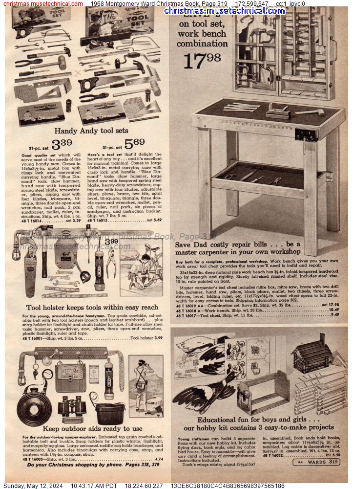 1968 Montgomery Ward Christmas Book, Page 319