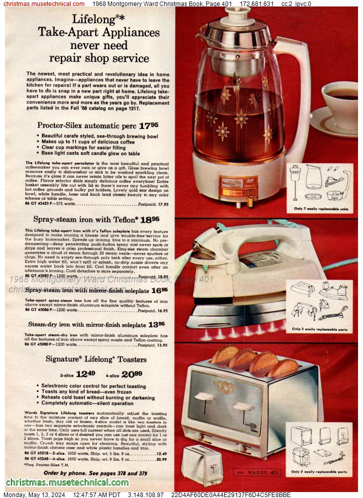 1968 Montgomery Ward Christmas Book, Page 401