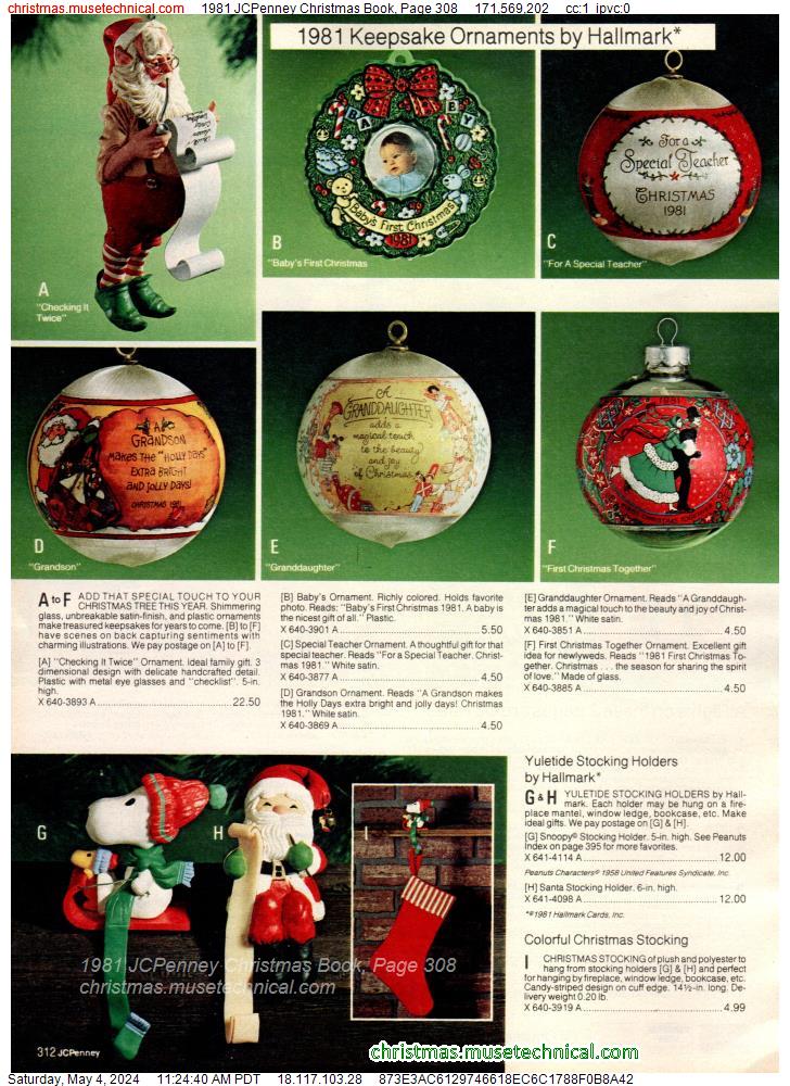 1981 JCPenney Christmas Book, Page 308
