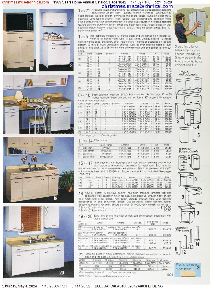1989 Sears Home Annual Catalog, Page 1042