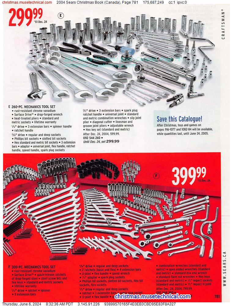 2004 Sears Christmas Book (Canada), Page 781