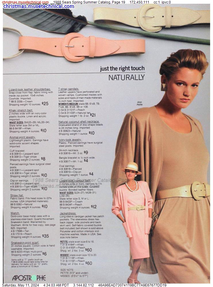 1988 Sears Spring Summer Catalog, Page 19