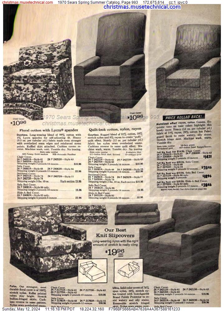 1970 Sears Spring Summer Catalog, Page 993