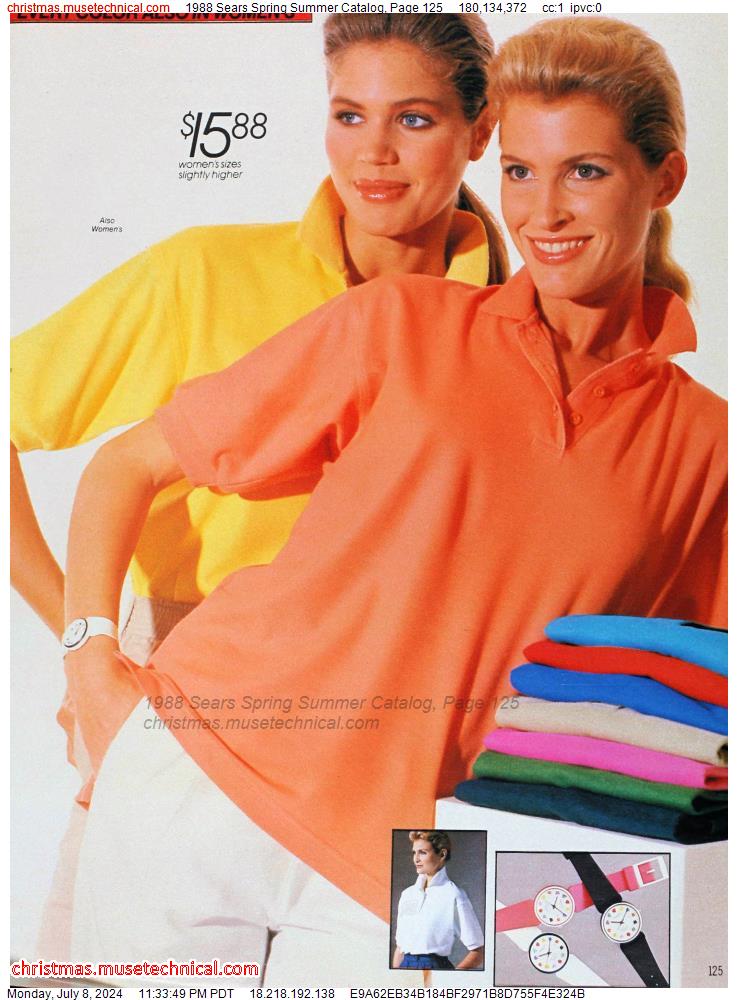 1988 Sears Spring Summer Catalog, Page 125