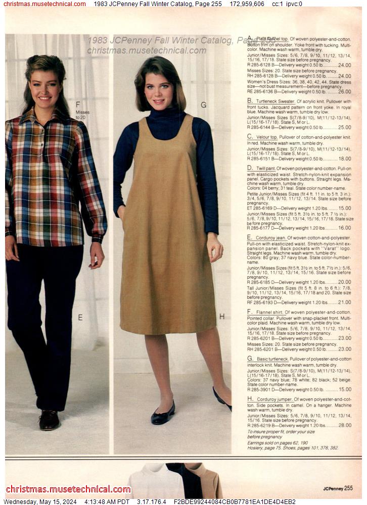 1983 JCPenney Fall Winter Catalog, Page 255