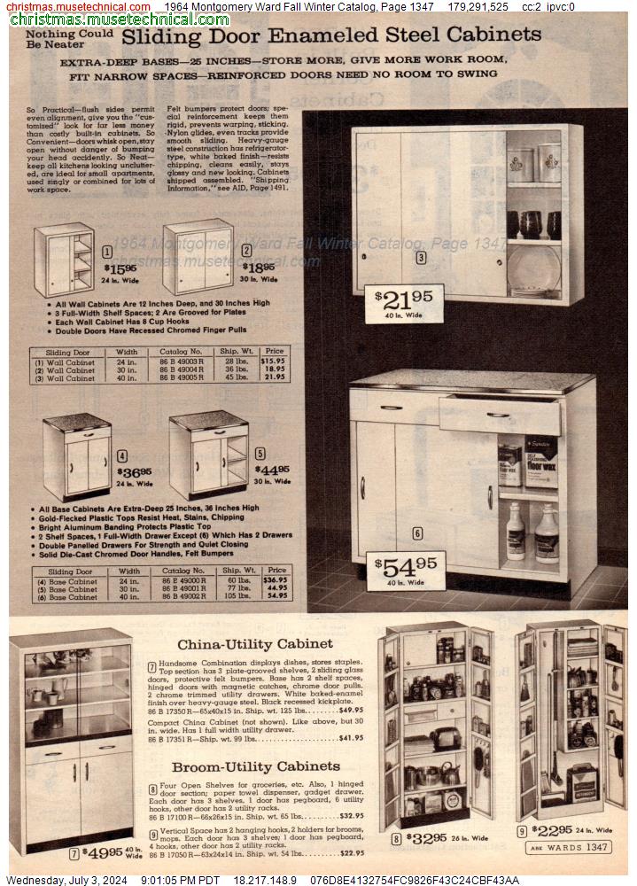 1964 Montgomery Ward Fall Winter Catalog, Page 1347