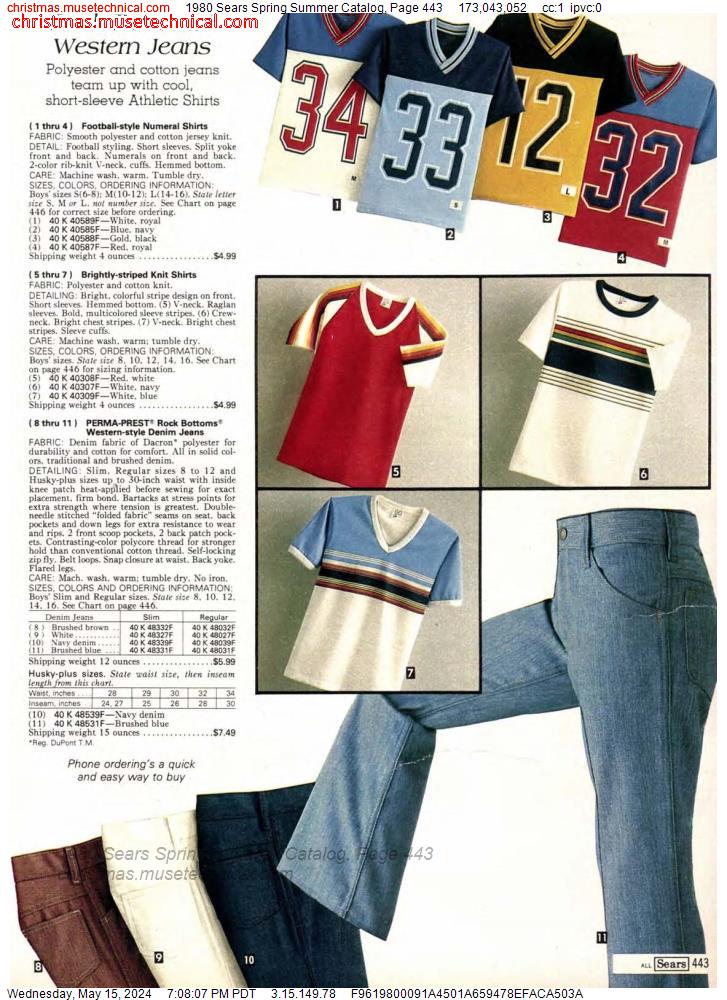 1980 Sears Spring Summer Catalog, Page 443