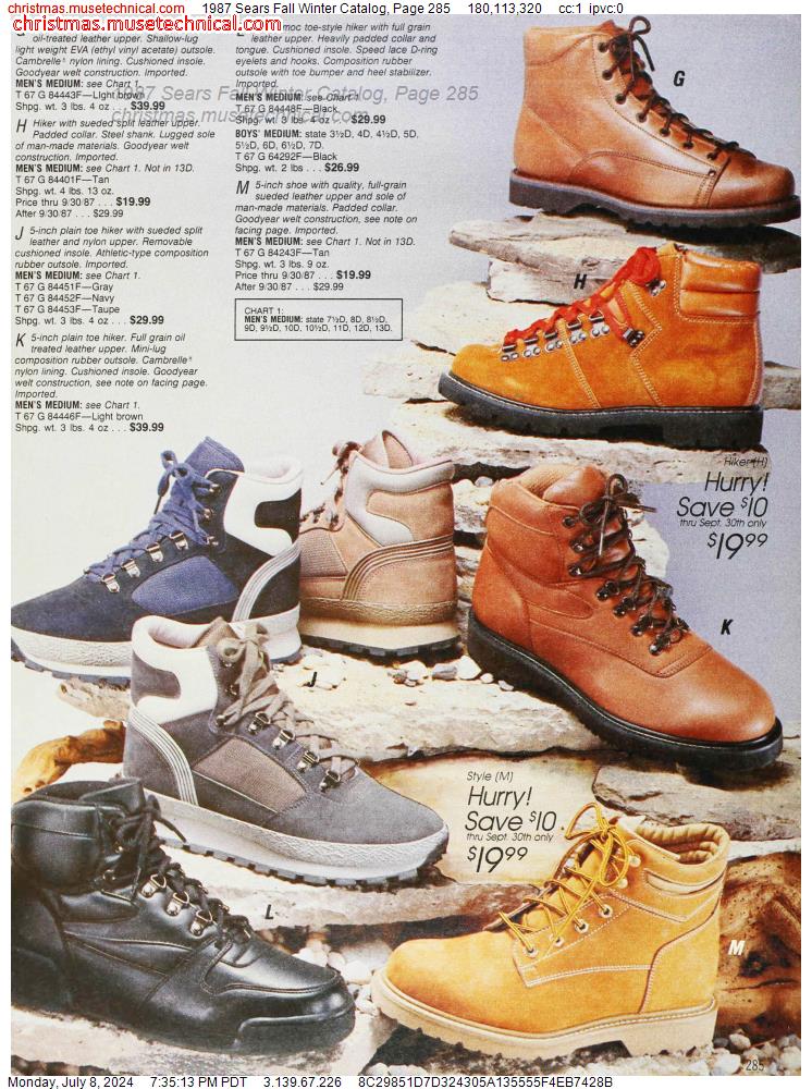 1987 Sears Fall Winter Catalog, Page 285