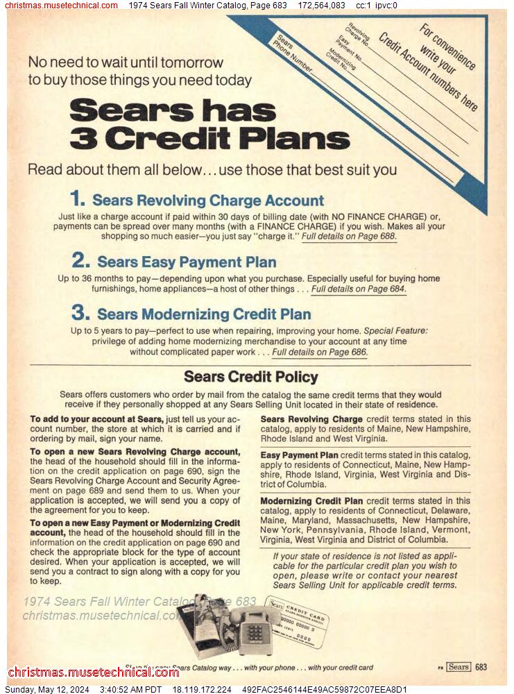 1974 Sears Fall Winter Catalog, Page 683