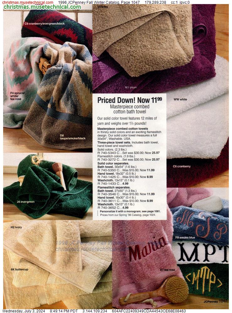 1996 JCPenney Fall Winter Catalog, Page 1047