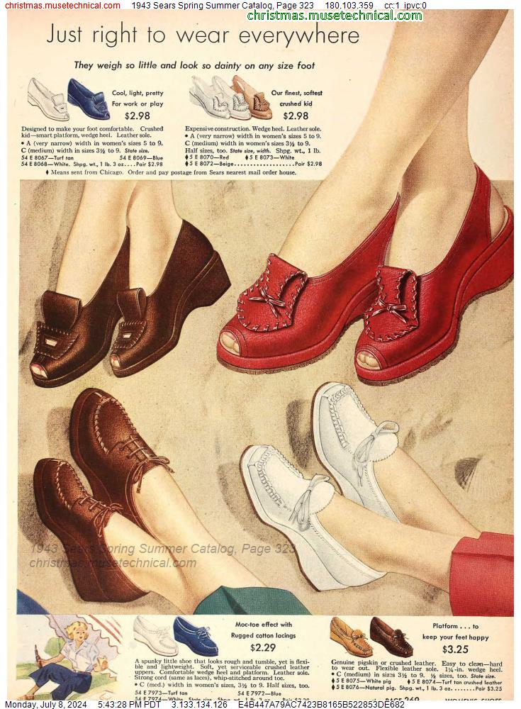 1943 Sears Spring Summer Catalog, Page 323