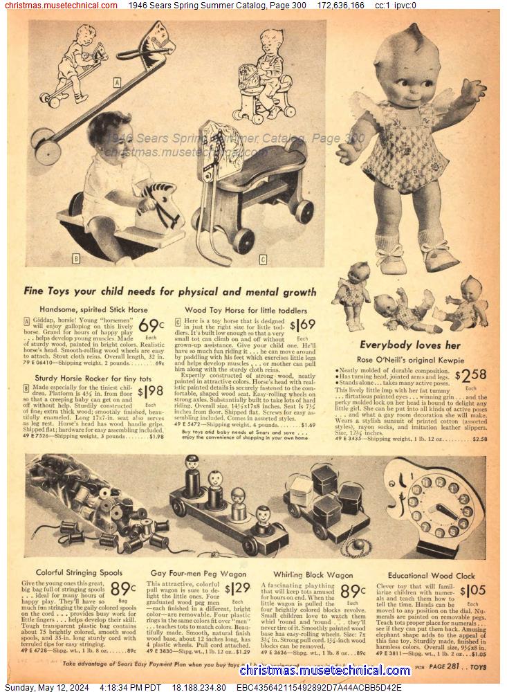 1946 Sears Spring Summer Catalog, Page 300