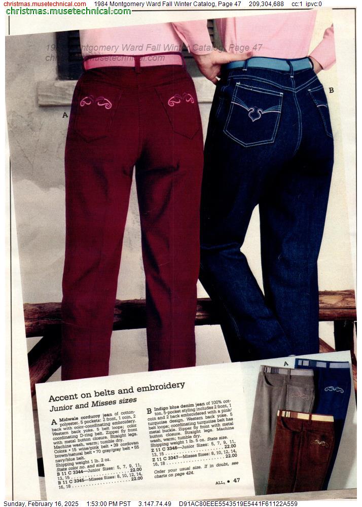 1984 Montgomery Ward Fall Winter Catalog, Page 47