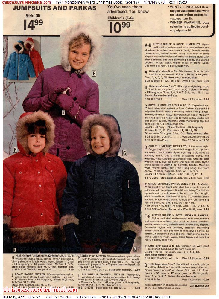 1974 Montgomery Ward Christmas Book, Page 137