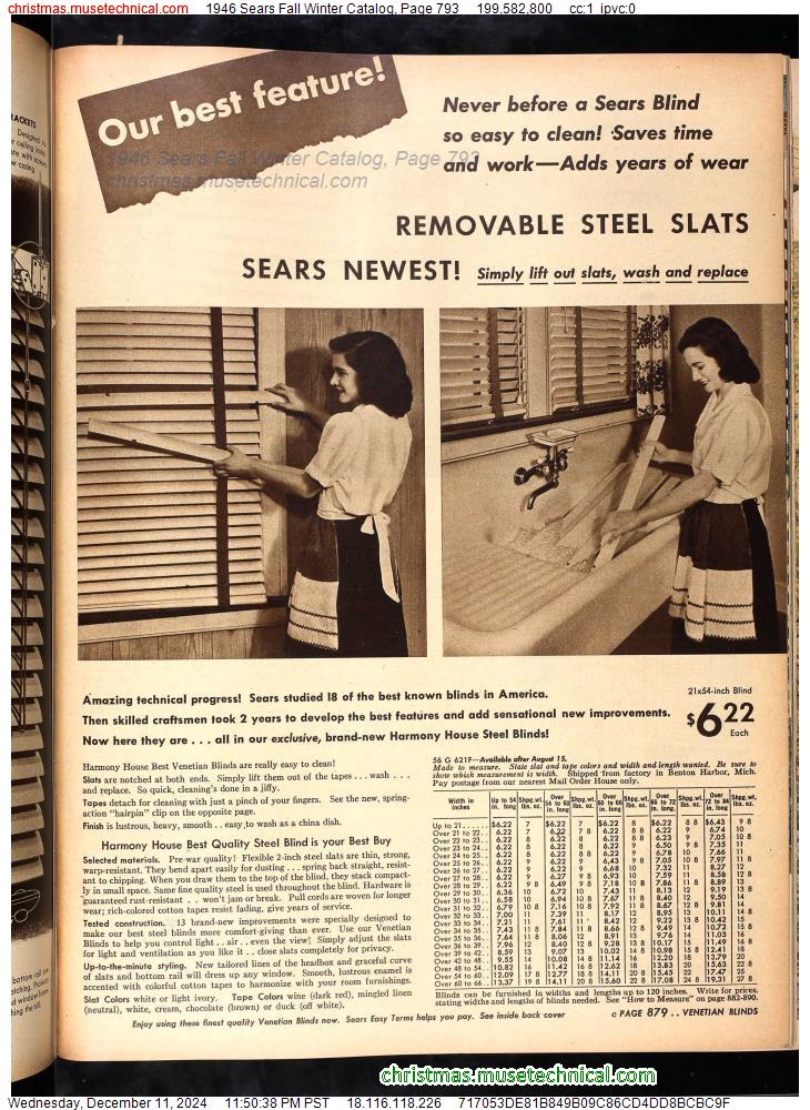 1946 Sears Fall Winter Catalog, Page 793