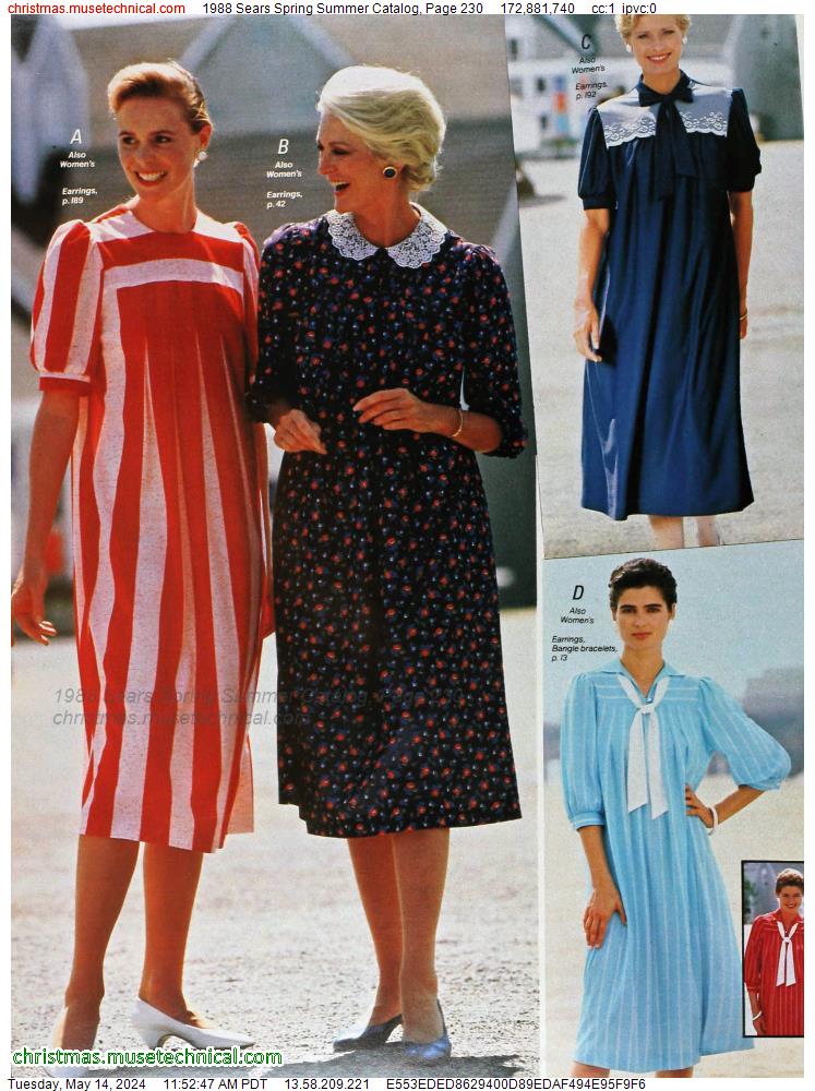 1988 Sears Spring Summer Catalog, Page 230