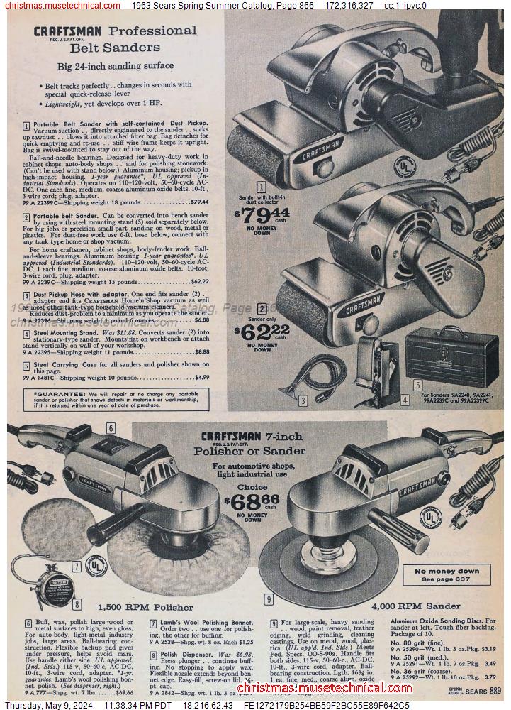 1963 Sears Spring Summer Catalog, Page 866