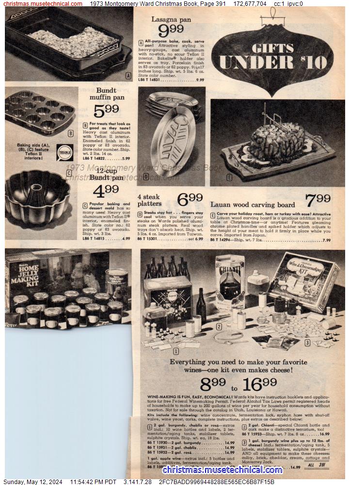 1973 Montgomery Ward Christmas Book, Page 391