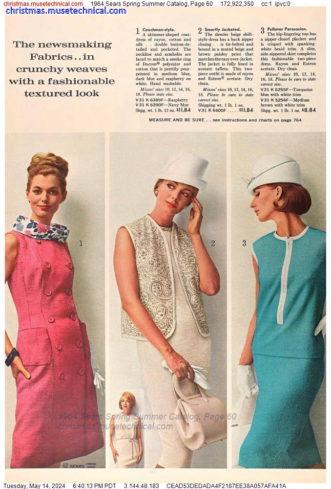 1964 Sears Spring Summer Catalog, Page 60