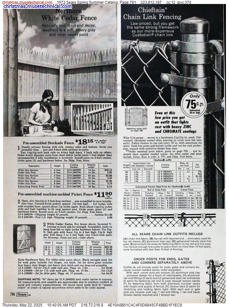 1973 Sears Spring Summer Catalog, Page 791