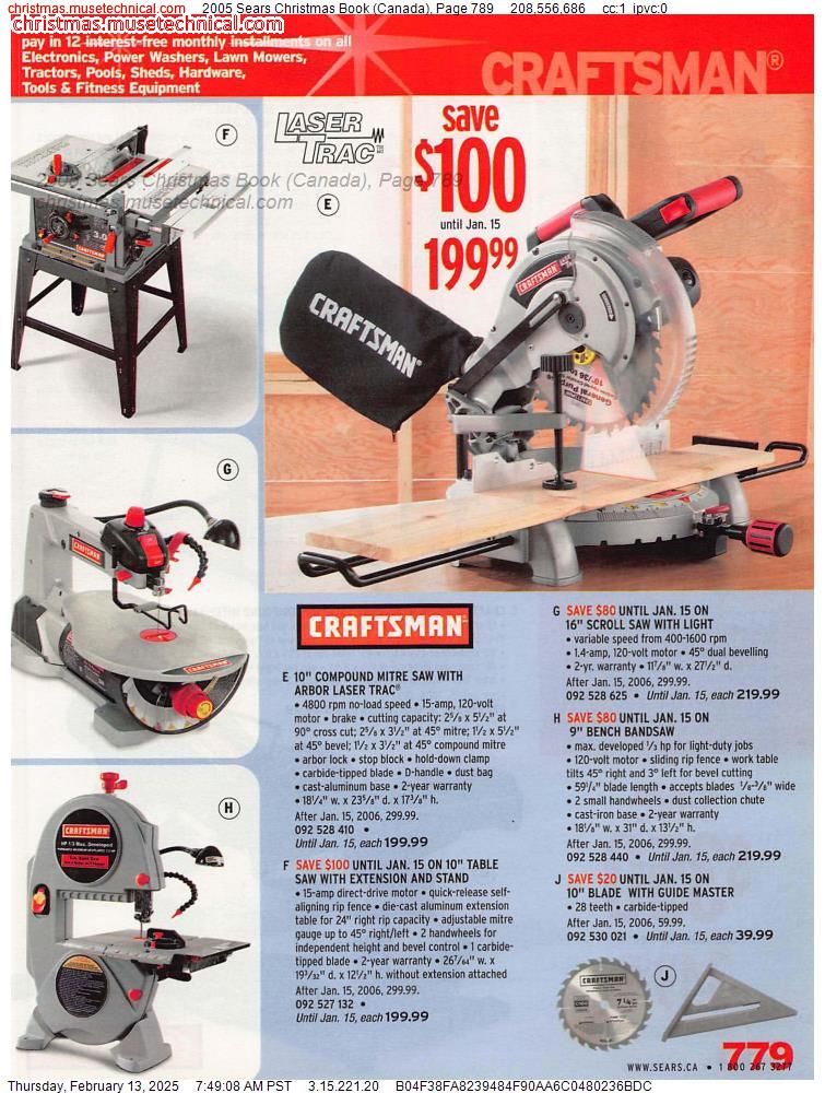 2005 Sears Christmas Book (Canada), Page 789