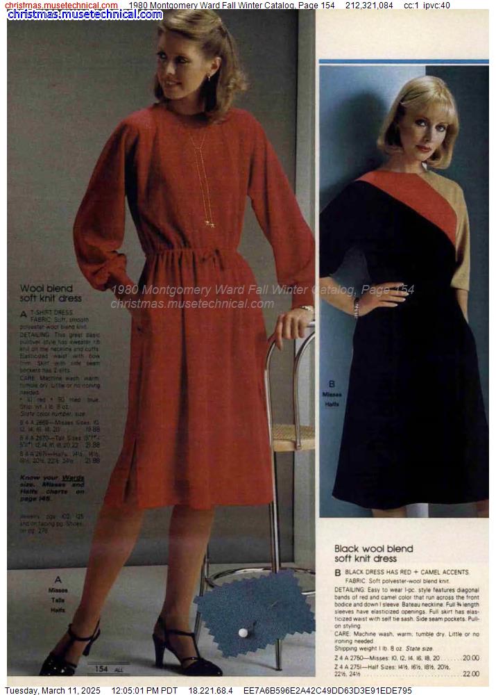 1980 Montgomery Ward Fall Winter Catalog, Page 154