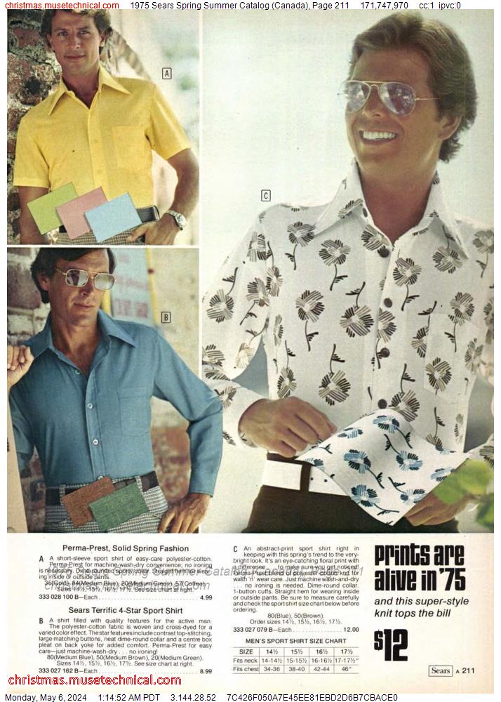 1975 Sears Spring Summer Catalog (Canada), Page 211