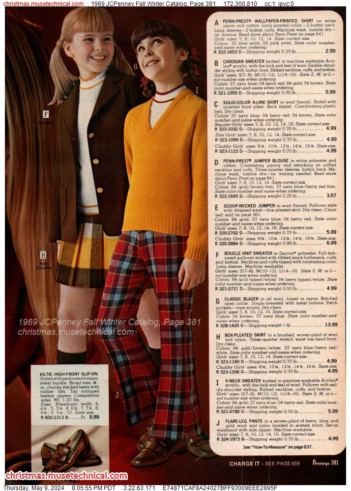1969 JCPenney Fall Winter Catalog, Page 381