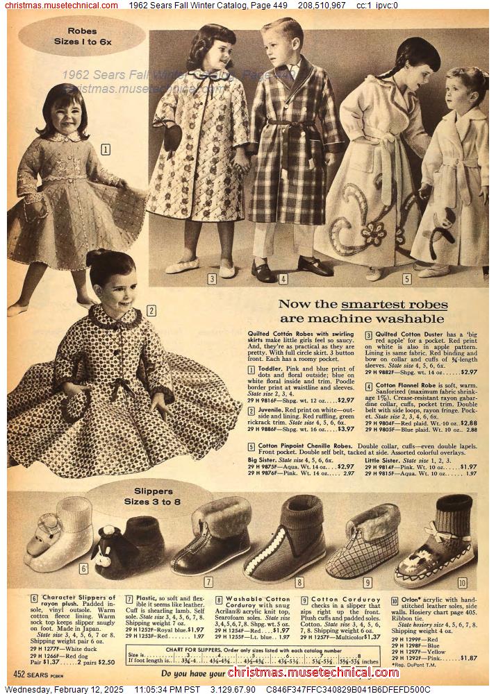 1962 Sears Fall Winter Catalog, Page 449