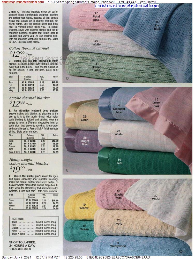 1993 Sears Spring Summer Catalog, Page 520