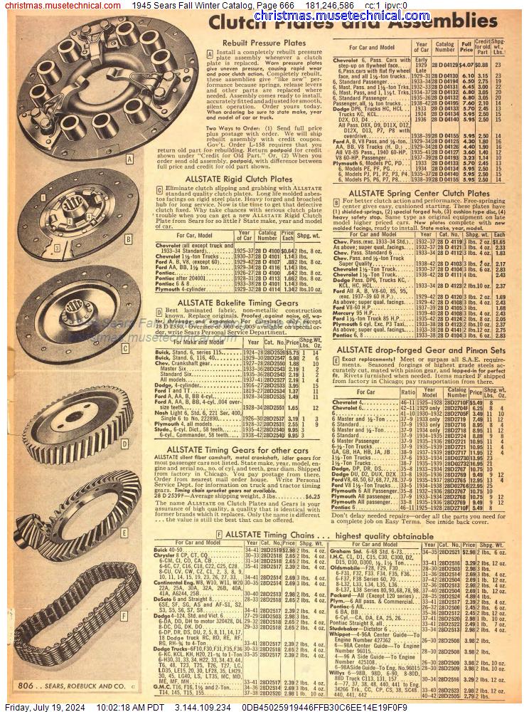 1945 Sears Fall Winter Catalog, Page 666