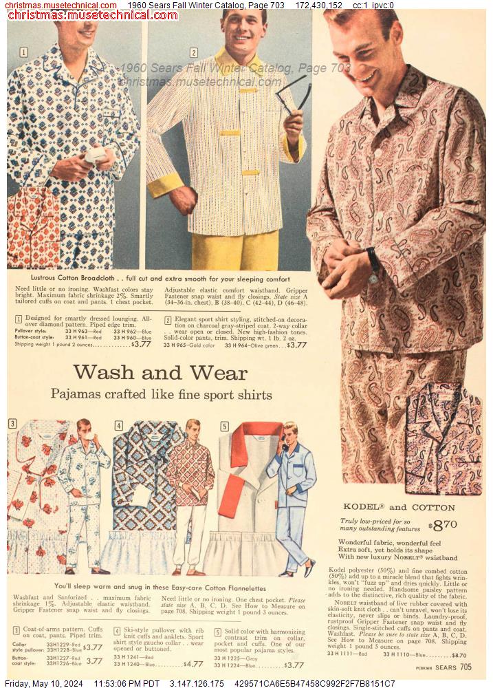 1960 Sears Fall Winter Catalog, Page 703