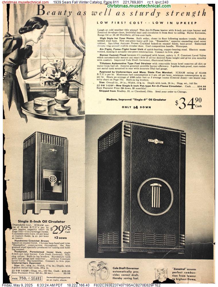 1939 Sears Fall Winter Catalog, Page 811