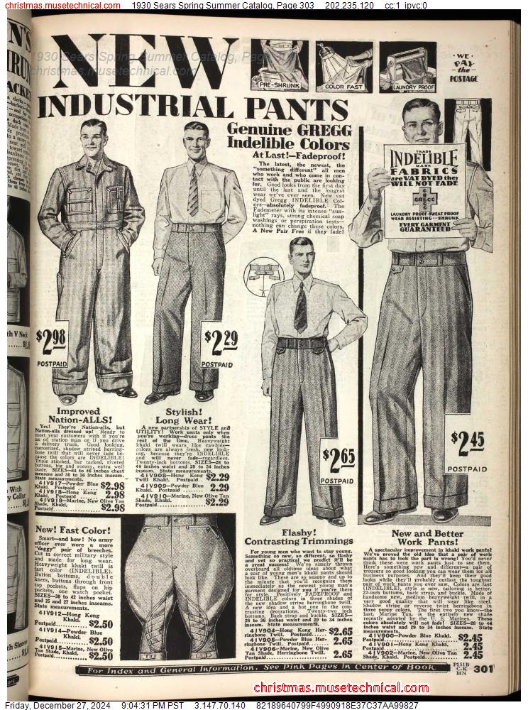 1930 Sears Spring Summer Catalog, Page 303