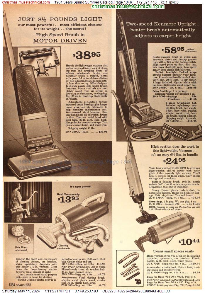 1964 Sears Spring Summer Catalog, Page 1346