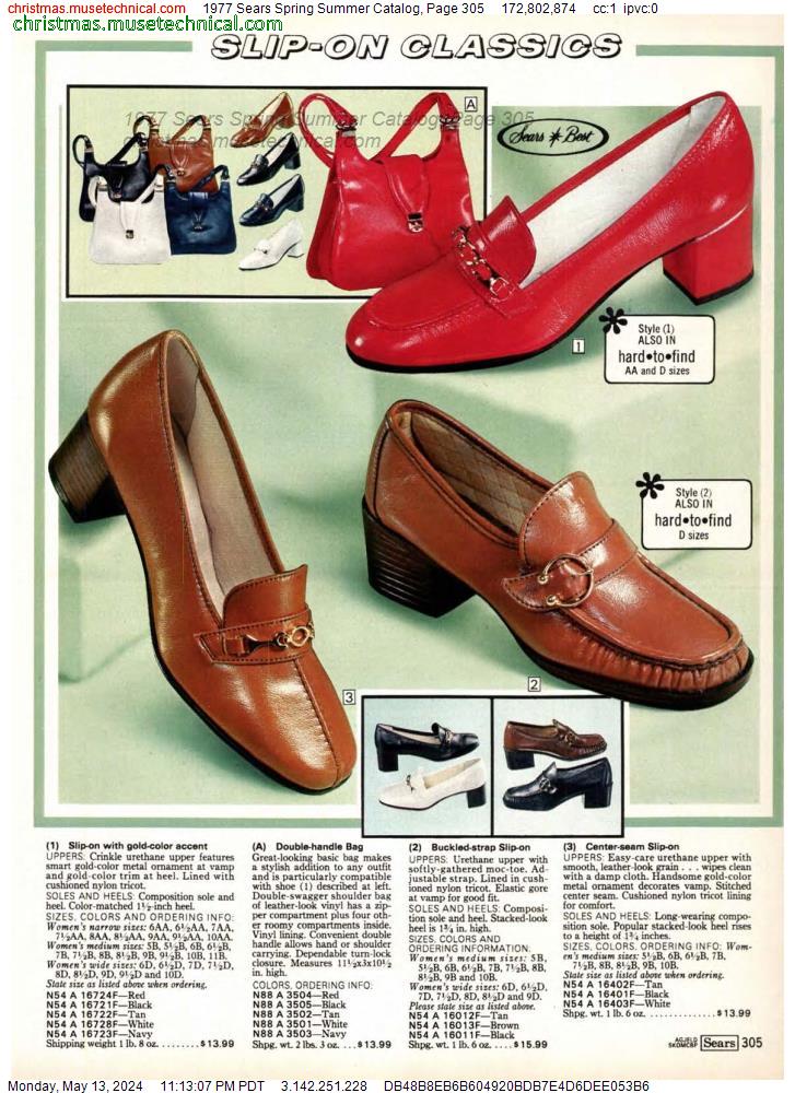 1977 Sears Spring Summer Catalog, Page 305 - Catalogs & Wishbooks