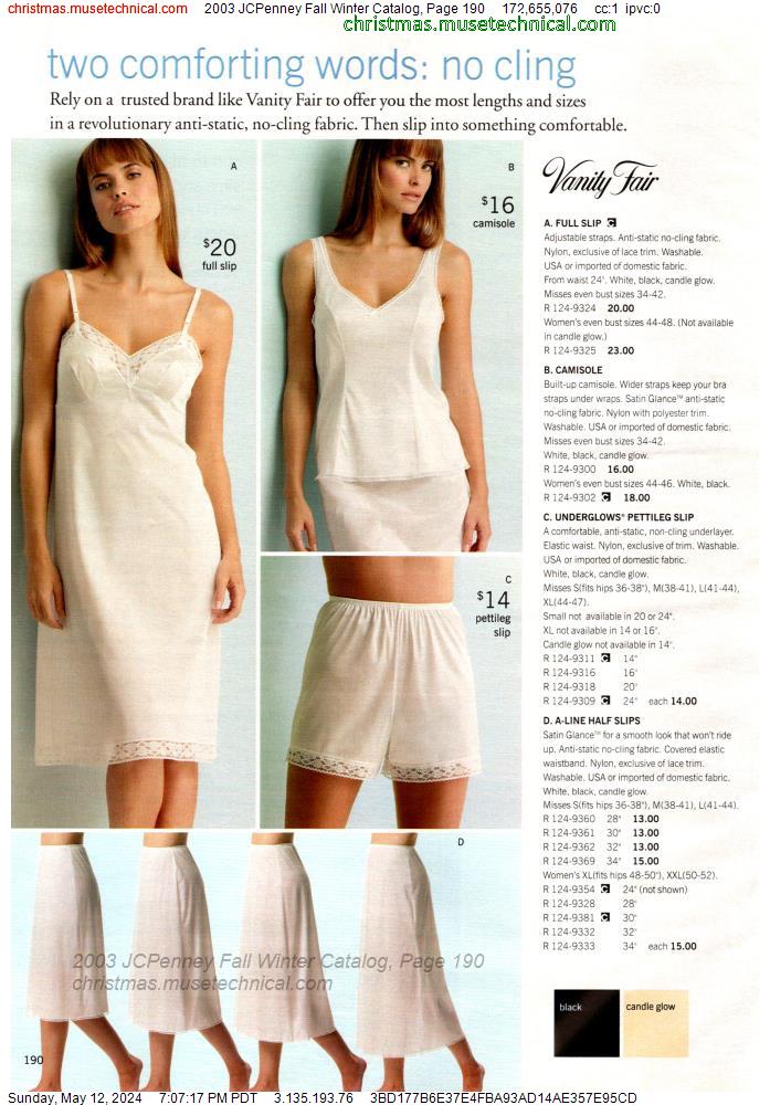 2003 JCPenney Fall Winter Catalog, Page 190